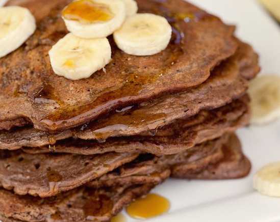 Featured image for “Chocolate Banana Protein Pancakes”